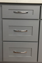 3 Drawers Vanity Pure Grey (Without sink and countertop)